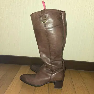 Pitti 브라운 롱 부츠 24cm EE