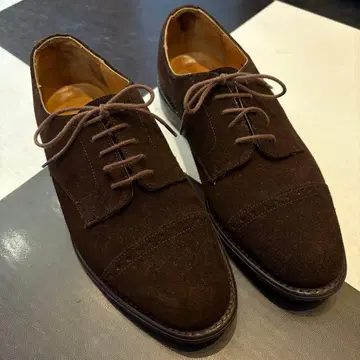 로이드후드 다크 브라운 스웨이드 드레스 신발