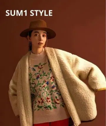 스미 스타일 F 보아 빅 블루종 ear PAPILLONNER