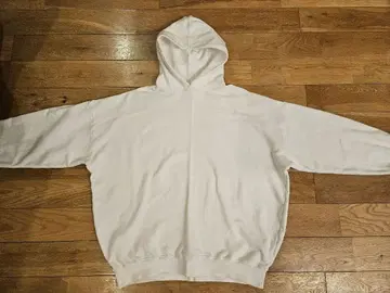 쿠메 섬유 빅 후디 맨투맨 흰색 화이트