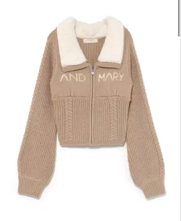 andmary Mary 로고 집업 탑스