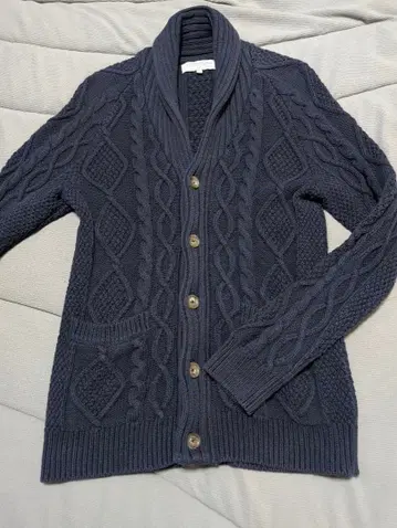 피셔맨 스타일 코튼 가디건