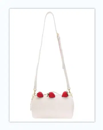 미사용 메종 드 플뢰르 롤케이크 숄더백 핑크