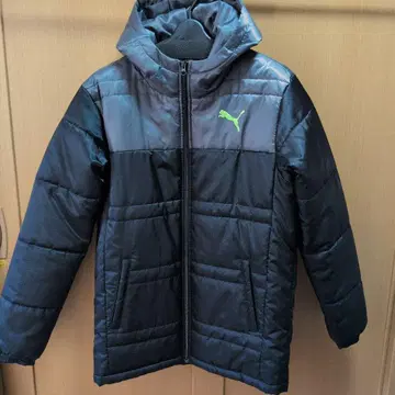 PUMA 남성용 후드 부착 점퍼 (충전솜) 방한용