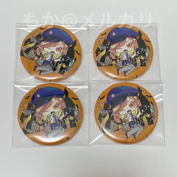 GooDrug 히토데짱 캔뱃지 할로윈 4개 세트