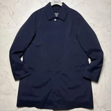 네이비 스텐카라 코트 안감 다운 포함