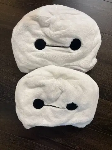 디즈니랜드 씨 팬캡 복슬복슬 화이트 베이맥스 모자