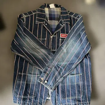 RADIO FLYER 스트라이프 데님 자켓 L 사이즈
