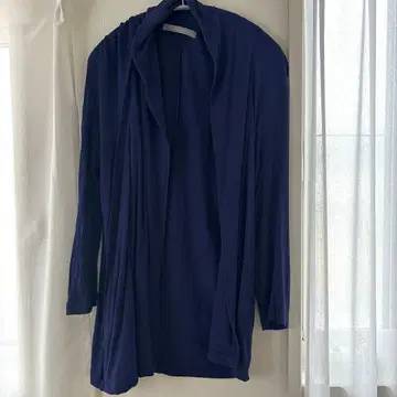 theory luxe 네이비 롱 가디건