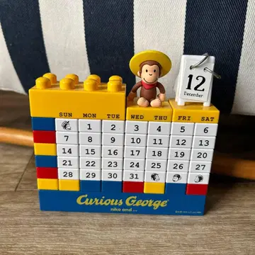 호기심 많은 조지 달력 블록 탁상 니코앤드