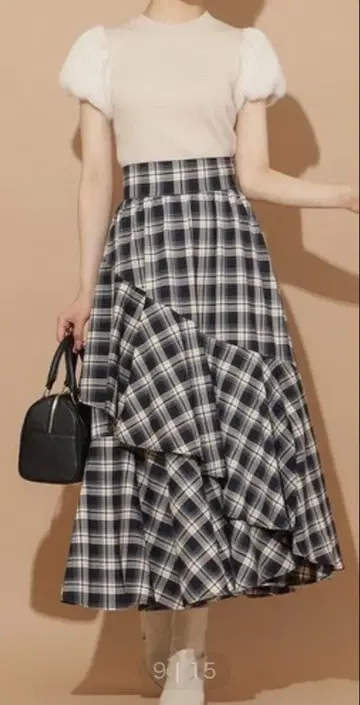 WILLSELECTION 윌셀렉션 아지메 프릴 레이어드 스커트