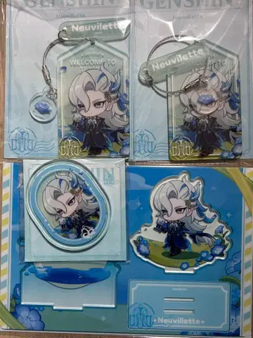 원신 팝업 테이왓 굿즈 텍텍 모험 시리즈 누빌레트 4종