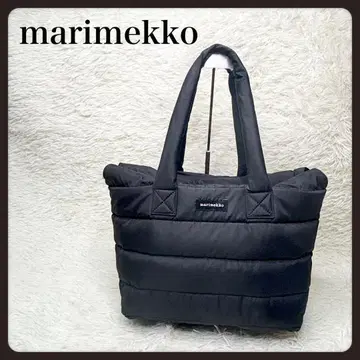 [ 새상품급 ] 마리메꼬 미라 토트백 2룸 대용량 블랙 A4 경량