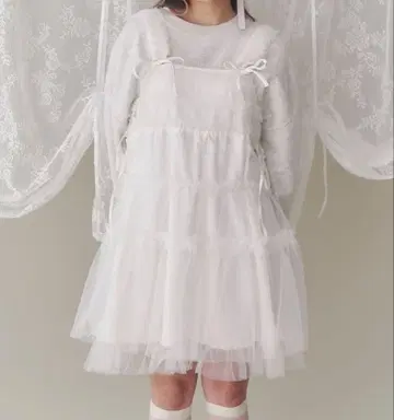 merry jenny 튤 코르셋 미니 원피스