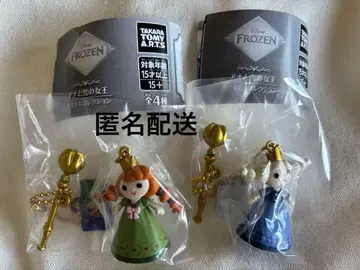 디즈니 겨울왕국 아이템 컬렉션 안나 엘사 2종 가챠가챠