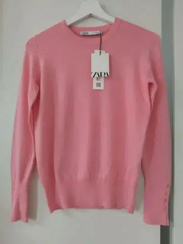 ZARA 핑크 긴팔 니트