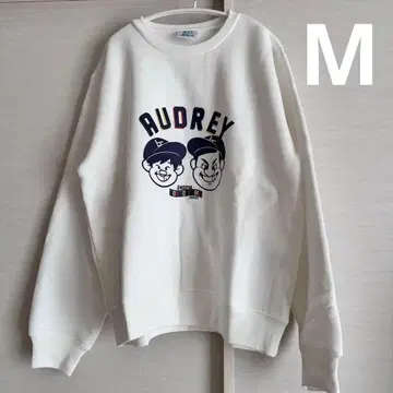 오드리 올나이트닛폰 맨투맨 화이트 M 사이즈