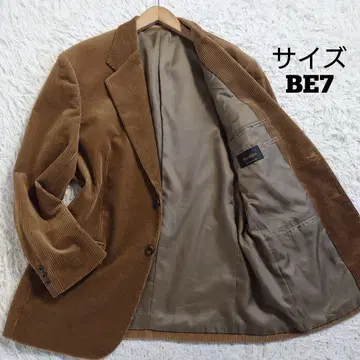 빅 사이즈 테일러드 자켓 굵은 폭 코듀로이 카멜 BE7 XL 상당
