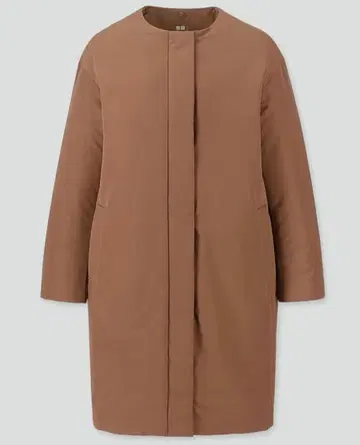 하이브리드 다운 코트 브라운