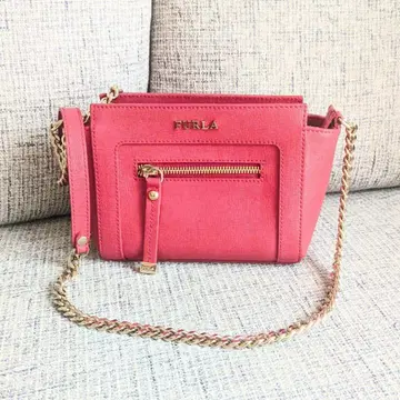[ 새상품급 ] FURLA 레드 미니 숄더백