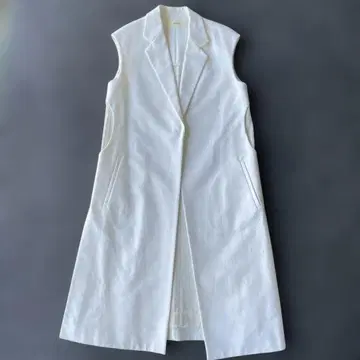 CYCLAS 시클라스 화이트 테일러드 베스트 프리 사이즈