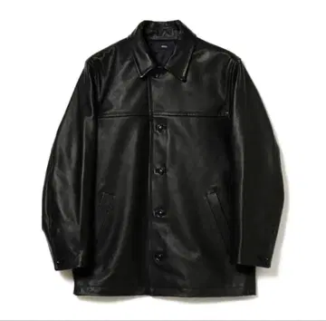 BEAMS VAPORIZE 카 코트 천연 가죽