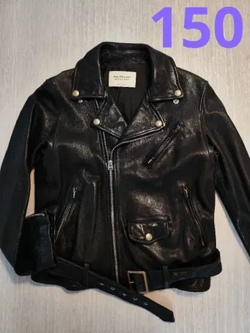 beautiful people 천연 가죽 라이더 자켓 150