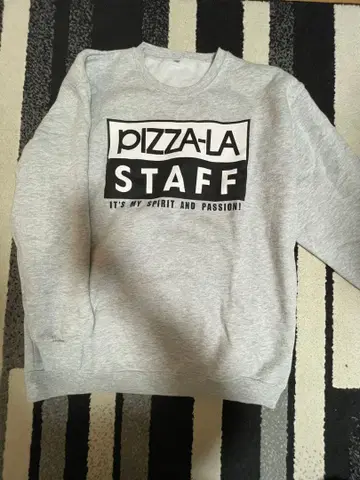 PIZZA-LA STAFF 맨투맨 LL 사이즈 그레이