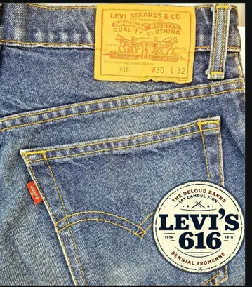 구제 의류 단종! 리바이스 Levi's 616 테이퍼드 데님 블루