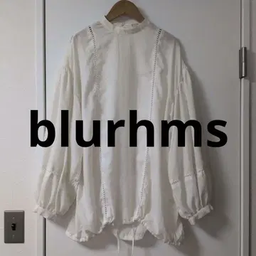 블럼스 blurhms 블라우스 자수 레이스 셔츠