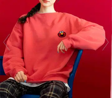 [ SESAME STREET(세서미 스트릿) ] 콜라보 속기모 풀오버