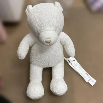 화이트 곰 봉제 인형 약 30cm