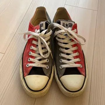 CONVERSE ALL STAR 스니커즈 레드/그레이/블랙 27.5