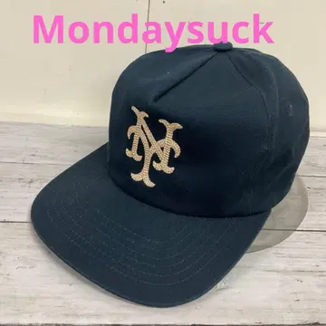 Mondaysuck 야구 모자 네이비 #C3233