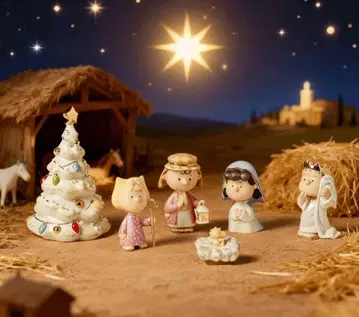 찰리 브라운 크리스마스 피규어 세트 PEANUTS