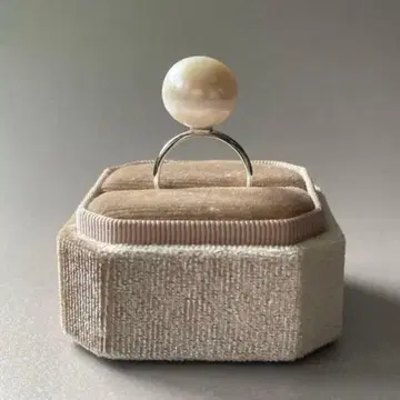 12호 모자 꽁지 펄 반지