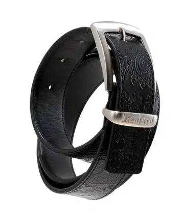 KENFORD EMBOSSED LEATHER BELT PAISLEY