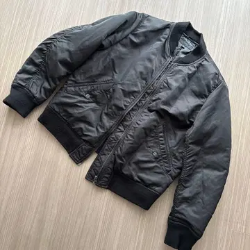 UNIQLO 블랙 MA-1 자켓 XL