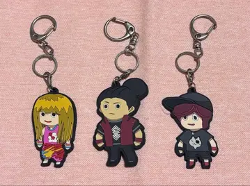 타이슈 고쿠몬 도코카이 러버 키링 3인 세트