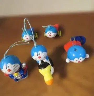 도라에몽 키링 5개