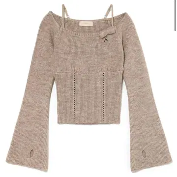 andmary Baby ribbon knit tops
