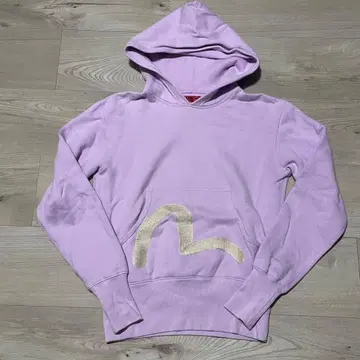 사이즈 32 화이트 자수 퍼플 후드티 후디 에비수 에비수