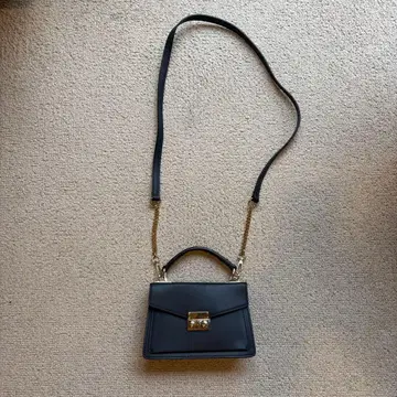 AULENTTI 숄더 미니백 네이비