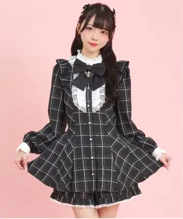 시크릿허니 액세서리 리본 레이스 프릴 셋업