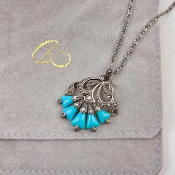 [ 록잔 Routan ] 터키석 빈티지 목걸이