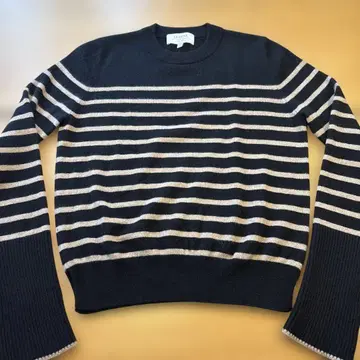 LA LIGNE 보더 캐시미어 스웨터 사이즈 S