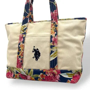 U.S POLO ASSN 폴로아 숄더백 대용량 A4 꽃무늬