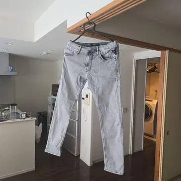 REPLAY 스키니 데님 라이트 그레이