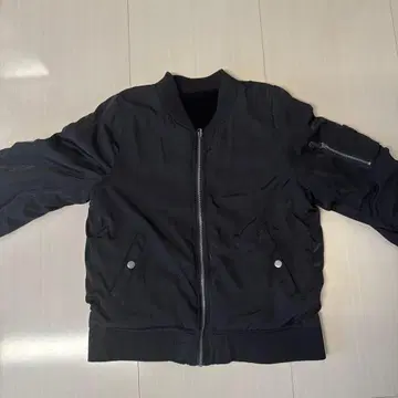 블랙 MA-1 플라이트 자켓