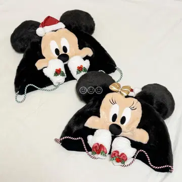 디즈니 크리스마스 팬캡 미키 미니 새상품급 2개